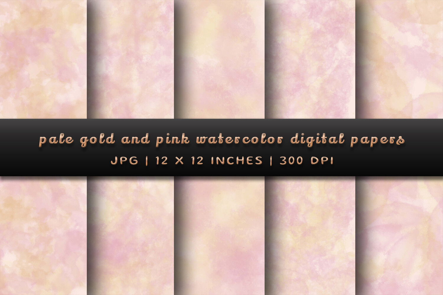 Pale Gold and Pink Digital Papers Graphic by Pugazh Logan · Creative ...