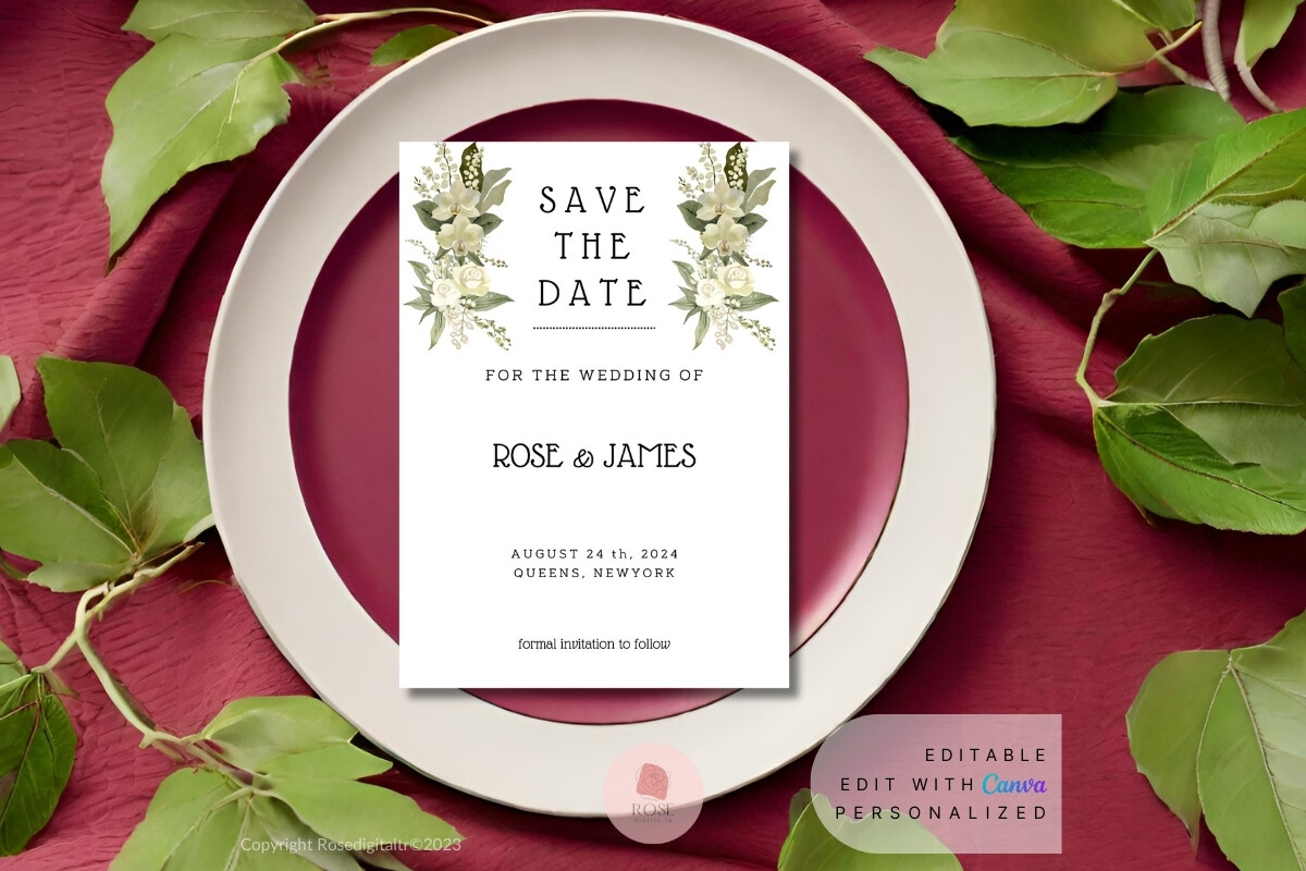Printable Wedding Save the Date