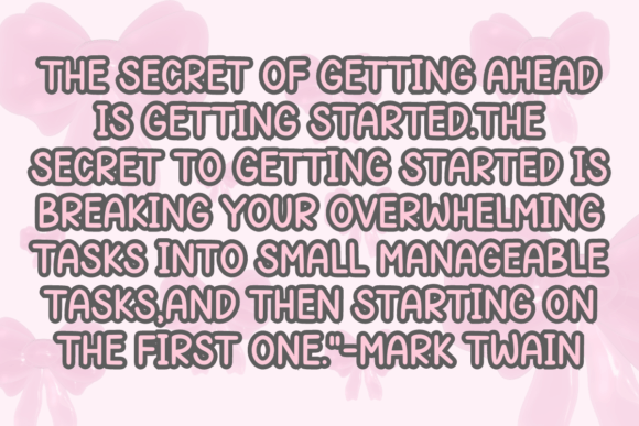 Small Think Font PNG with transparent background - Preview 1