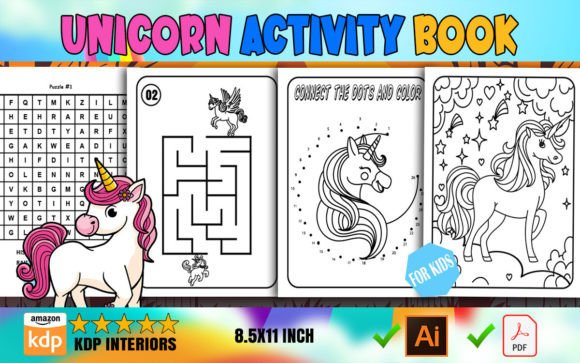 Unicorn Activity Book for Kids (KDP)