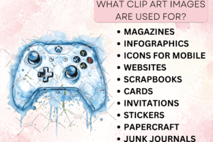 Watercolor Game Controller PNG Clipart Graphic by DigiDreamWorld ...