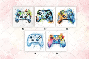 Watercolor Game Controller PNG Clipart Graphic by DigiDreamWorld ...
