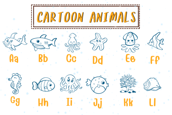 Cartoon Animals Font - Preview 1