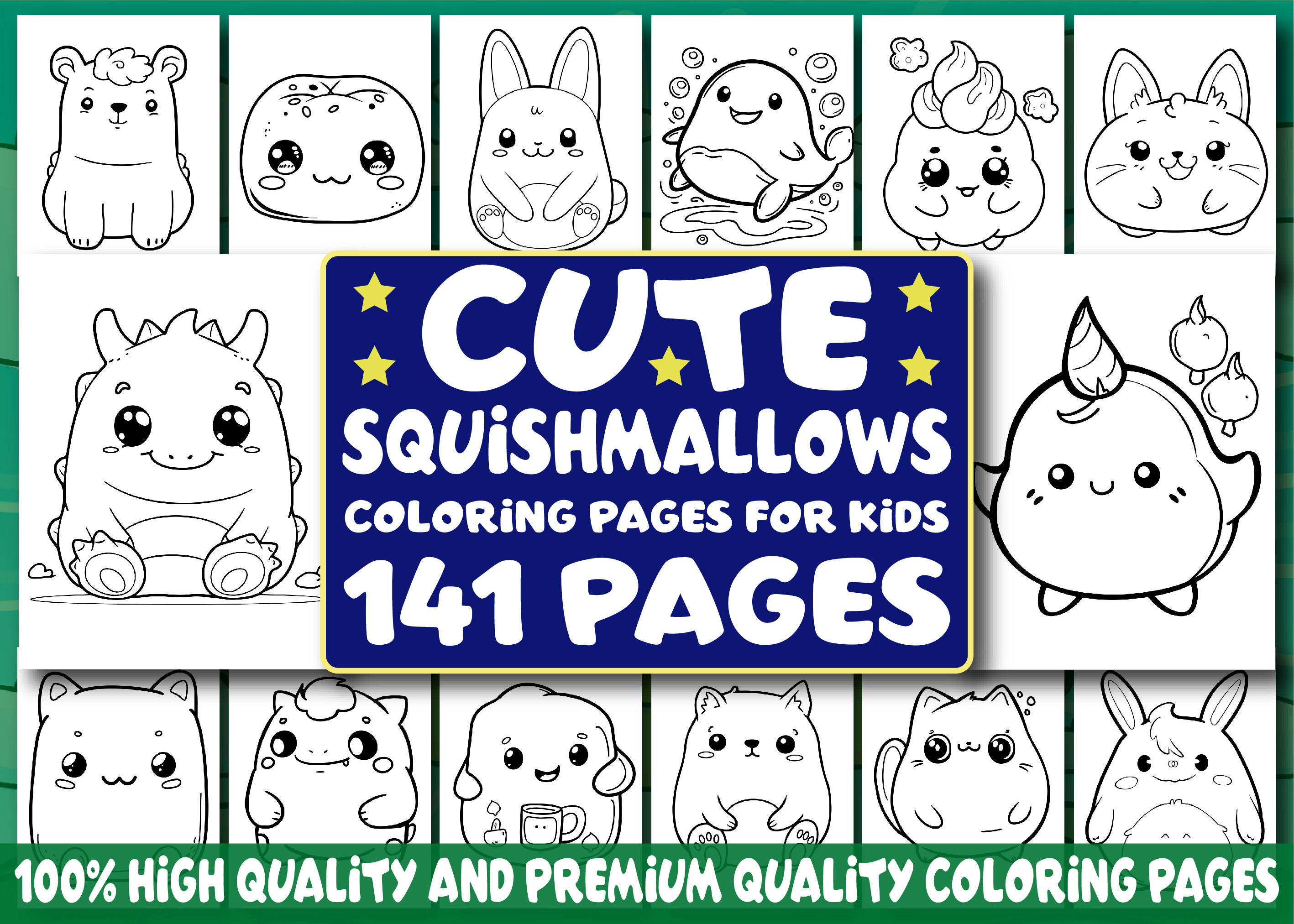 141 Cute Squishmallows Coloring Pages
