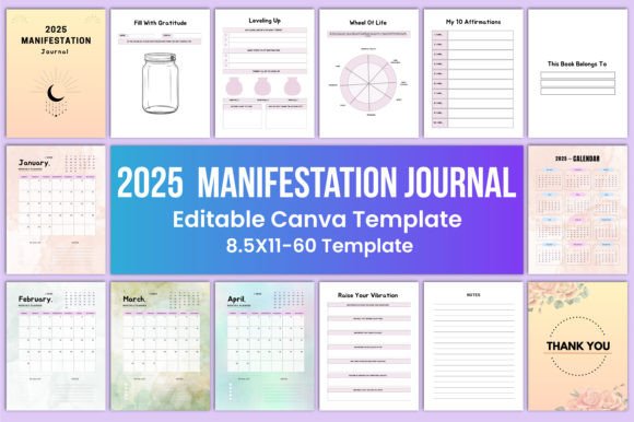 2025 Manifestation Journal Canva