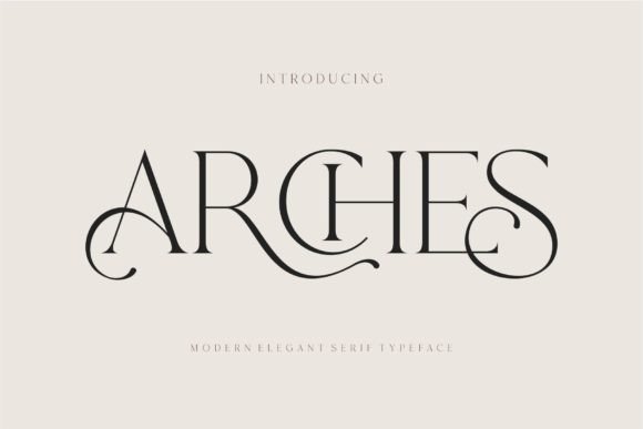 Arches editorial serif font