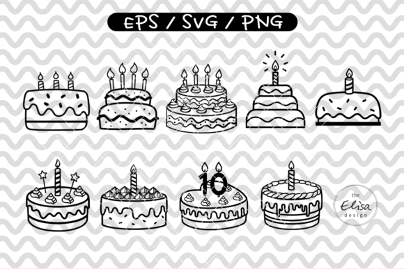 Birthday Cake Svg Bundle