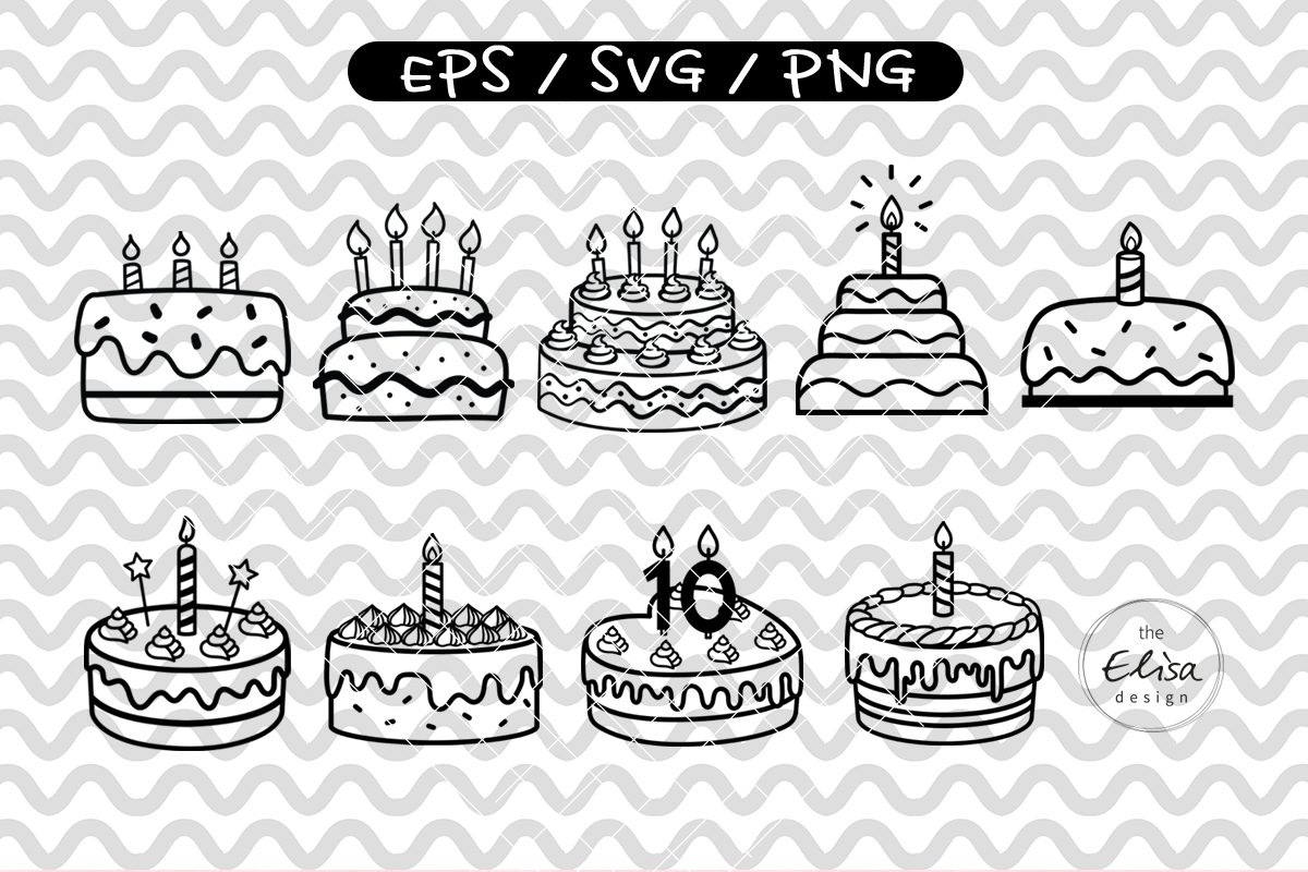 Birthday Cake Svg Bundle