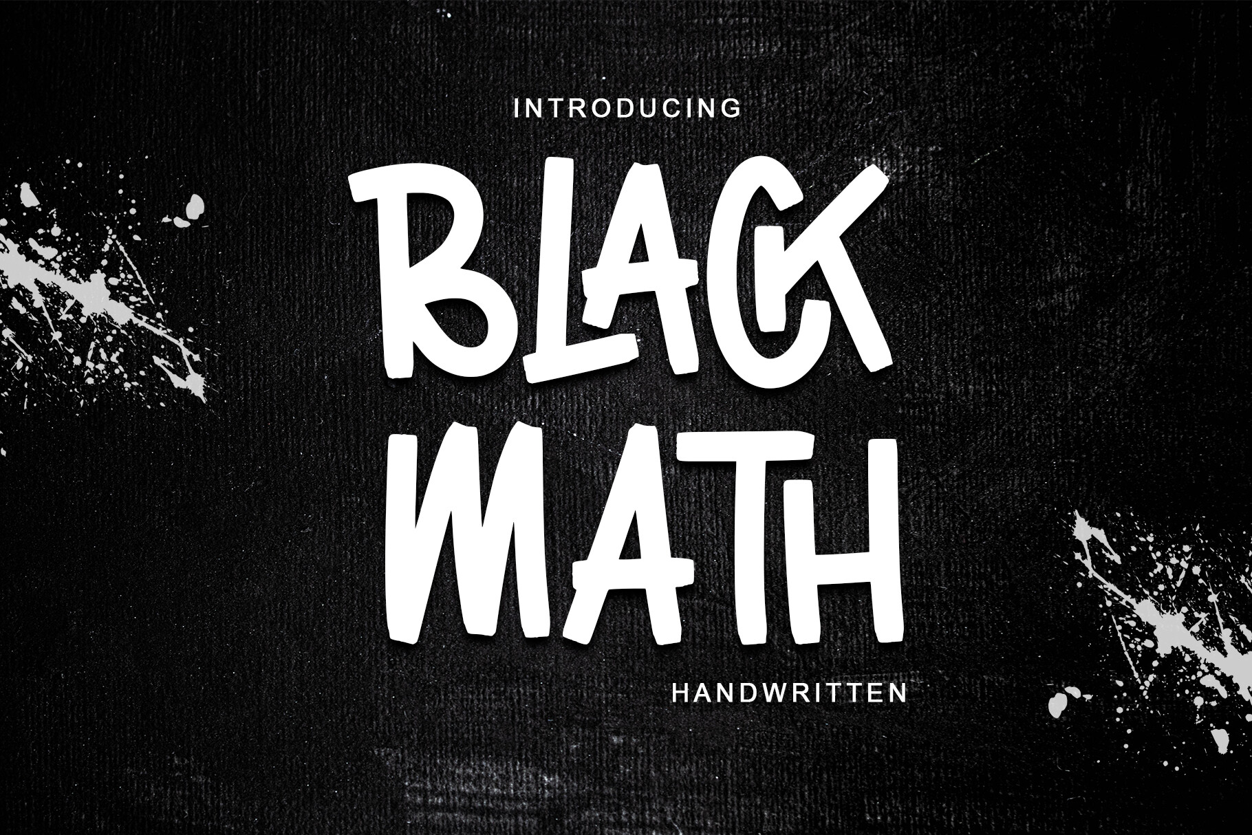 Black Math Font by Sakha Design · Creative Fabrica