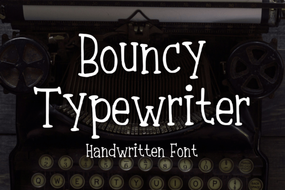 Bouncy Typewriter Font by MVMET preview