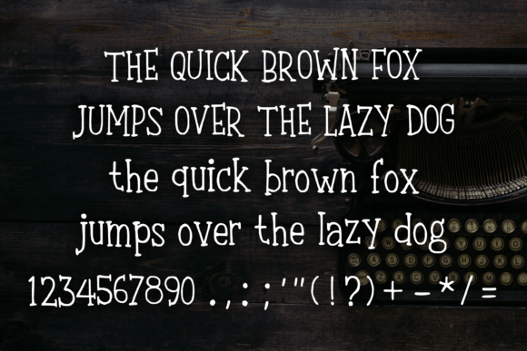 Bouncy Typewriter Font - Preview 3