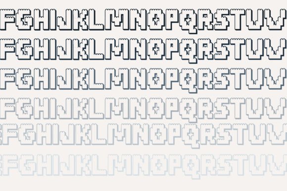 Brick Blocks 3d Font PNG with transparent background - Preview 3