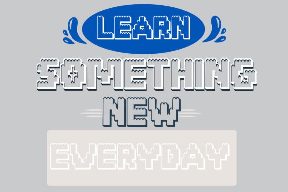 Brick Blocks 3d Font - Preview 4