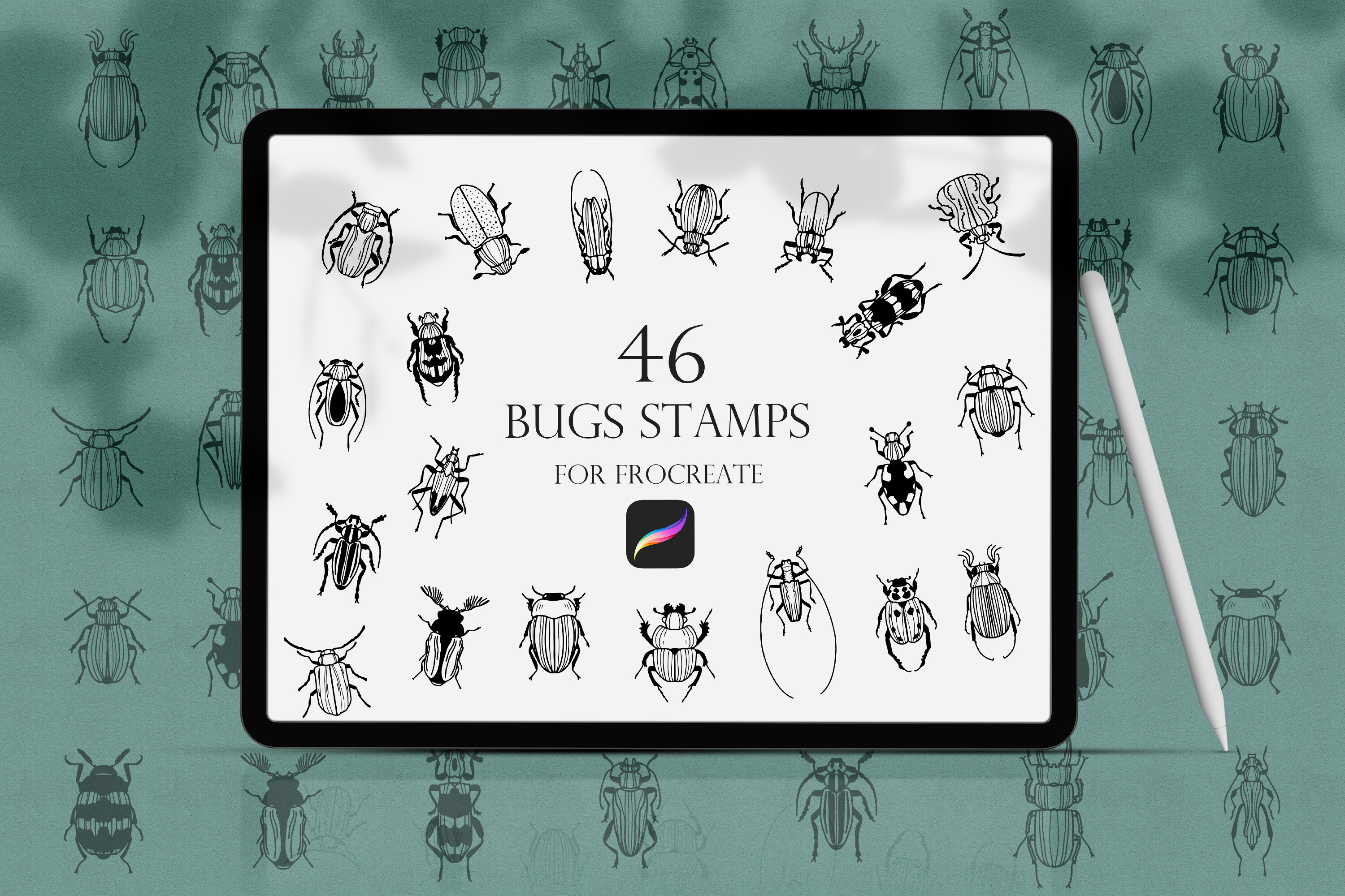 Bugs Procreate Stamps