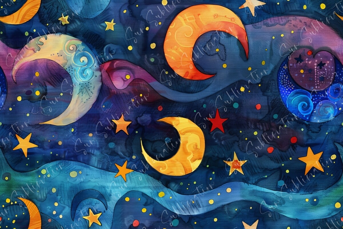 Celestial Dreams Seamless Pattern
