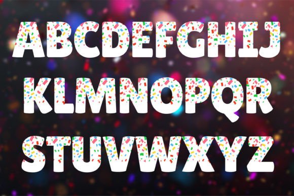 Confetti Font - Preview 1