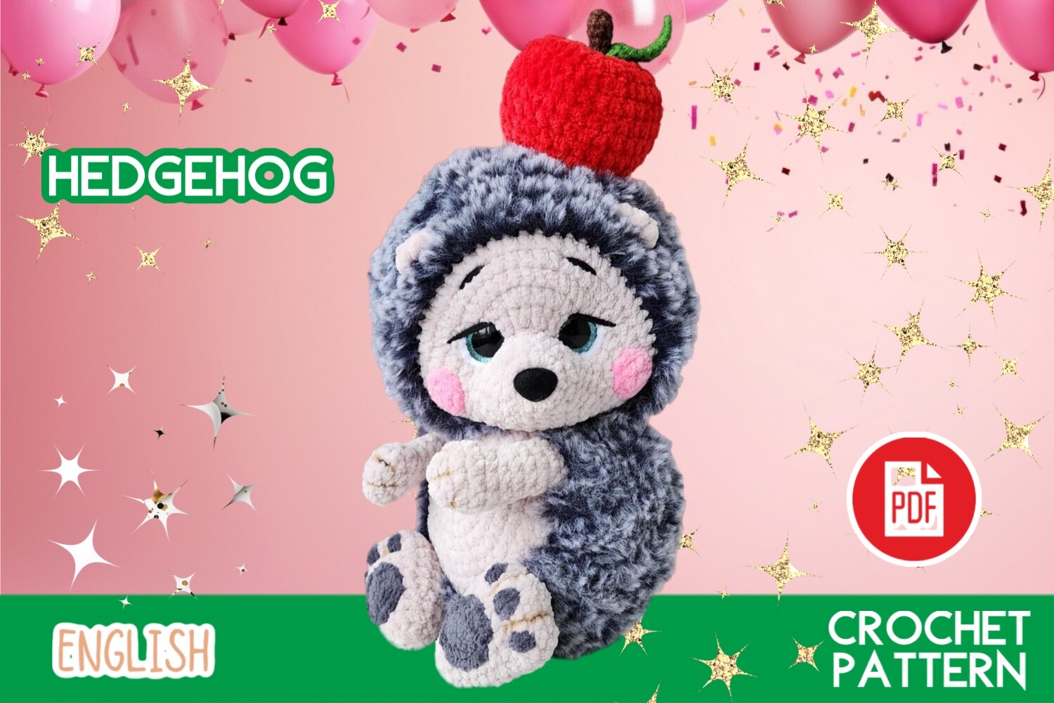 Crochet Hedgehog / Amigurumi PDF / TOY