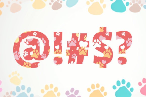 Cute Paw Font - Preview 3