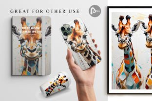 Digital Paper 3D Giraffe Painting Graphic by Artnoy · Creative Fabrica