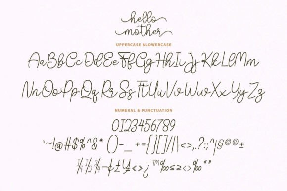 Hello Mother Font - Preview 6