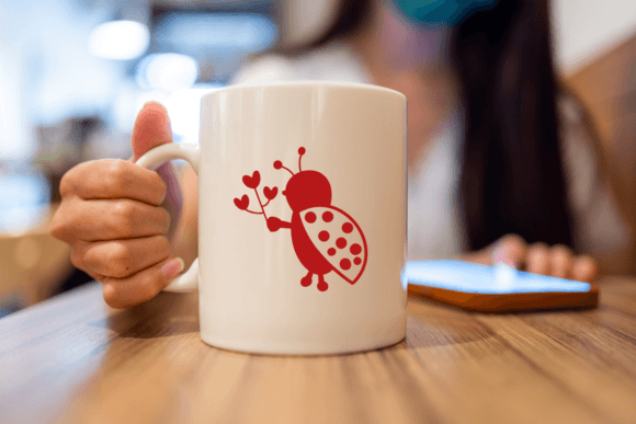 Ladybug Doodle Font PNG with transparent background - Preview 5