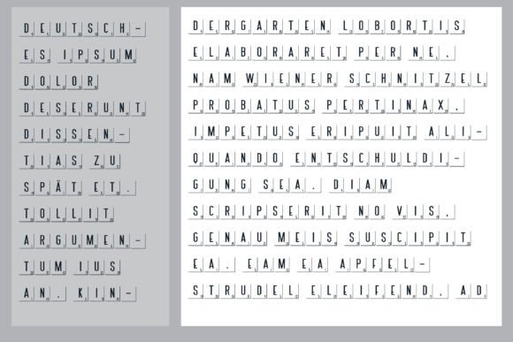 Letter Tiles Font PNG with transparent background - Preview 5