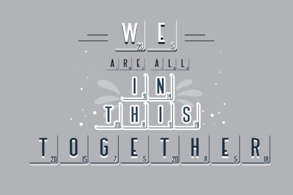 Letter Tiles Font PNG with transparent background - Preview 6