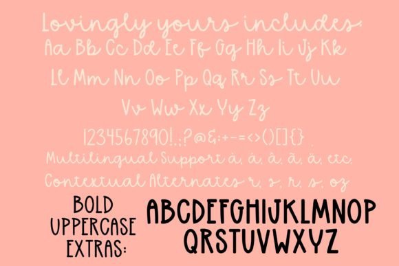 Lovingly Yours Font PNG with transparent background - Preview 1