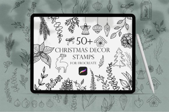 PROCREATE Stamps Christmas Decor