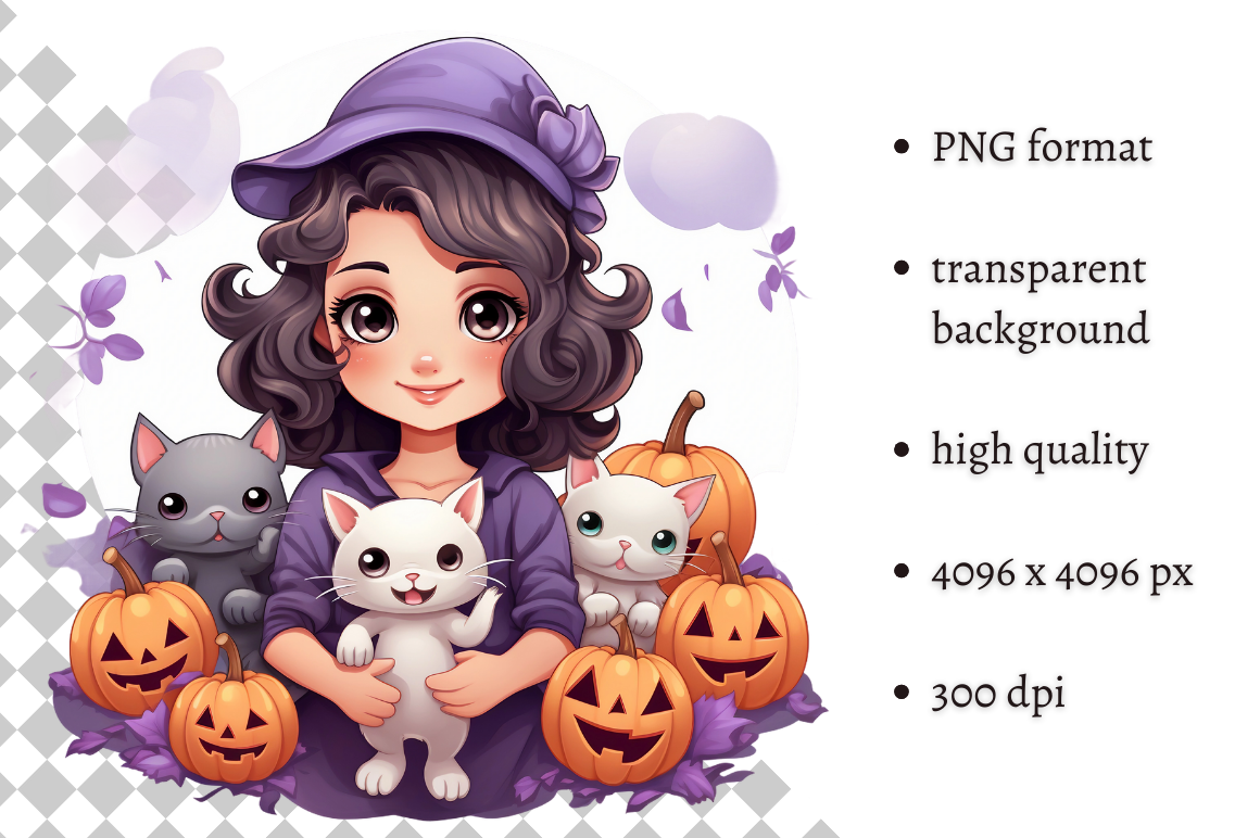 Pastel Pink Halloween PNG Clipart Graphic by MashMashStickers ...