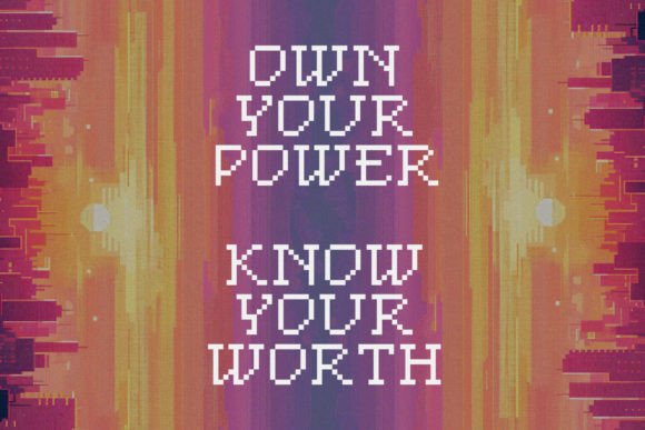 Punk Pixel Font PNG with transparent background - Preview 4