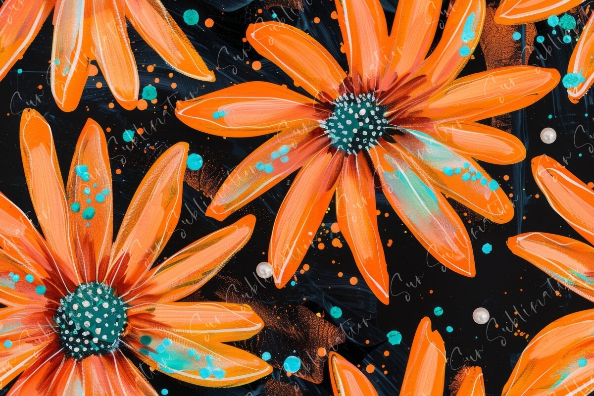 Vibrant Floral Art Seamless Pattern Graphic by Sun Sublimation ...