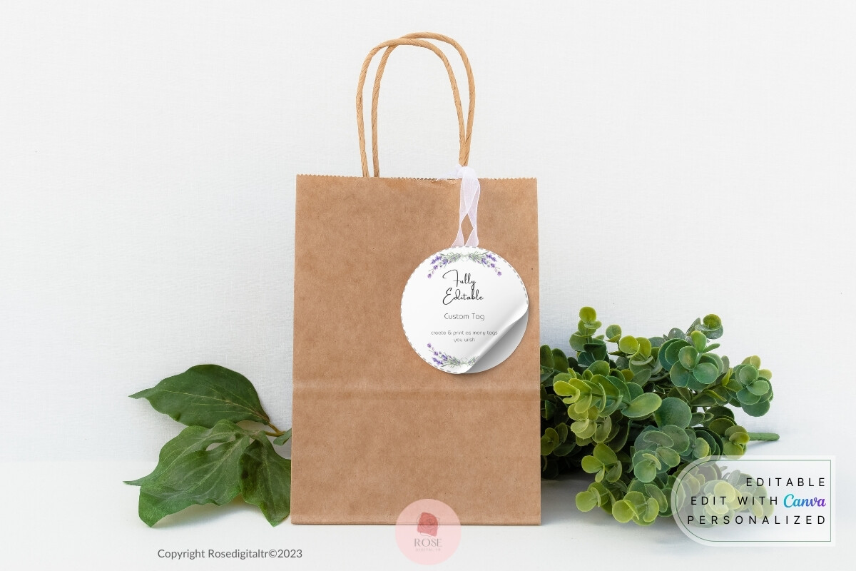 Wedding Tags Lavender