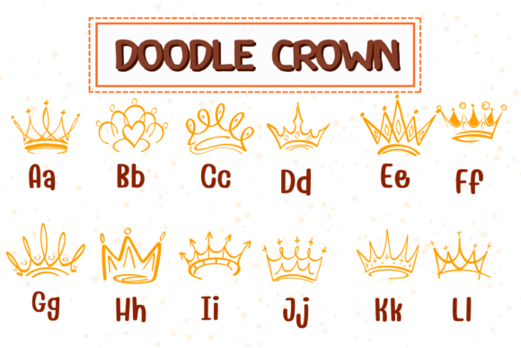 Doodle Crown Font - Preview 1