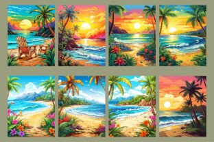 200 Beach Landscapes Coloring Pages Kdp Graphic by WinSum Art ...