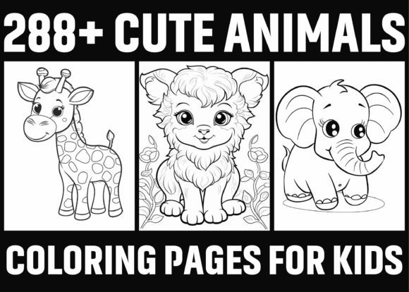 288+ Cute Animal Coloring Pages for Kids