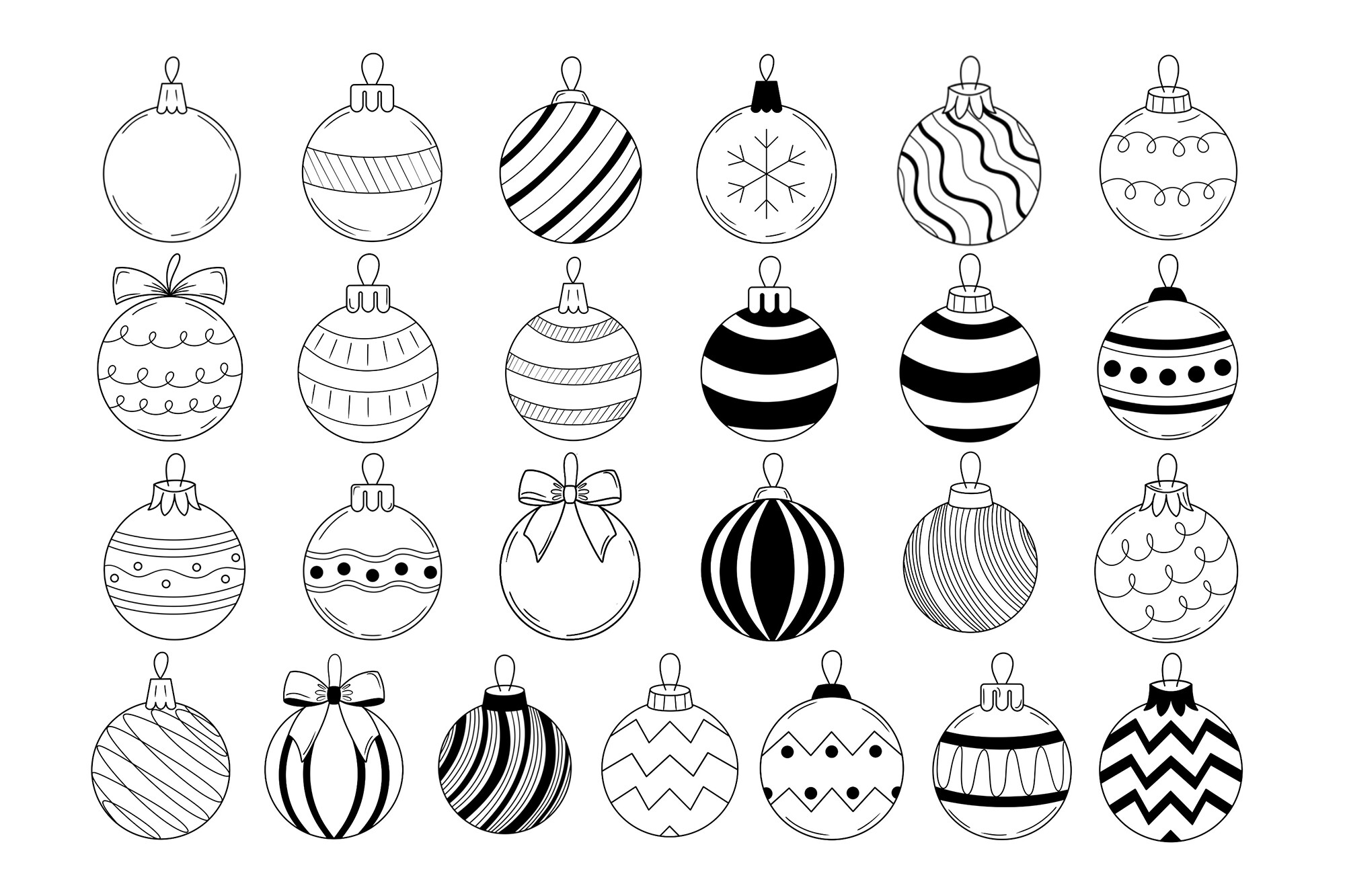 50 Christmas Balls Procreate Stamps Brus - photo 4