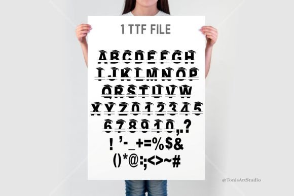 Grad Monogram Font - Preview 4