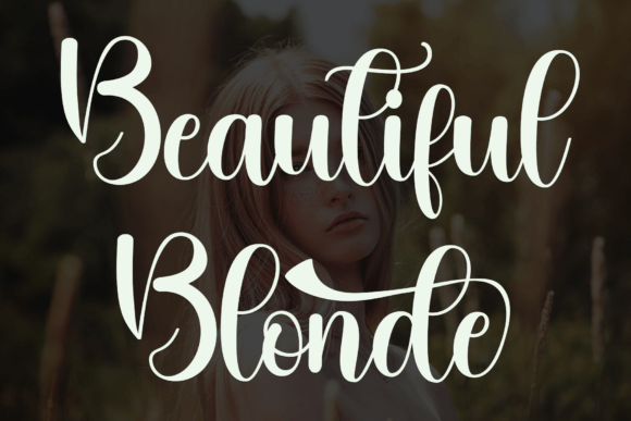 Blonde Font - Preview 6
