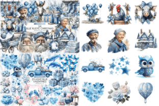 Blue Clipart Png Mega Bundle Graphic by Markicha Art · Creative Fabrica