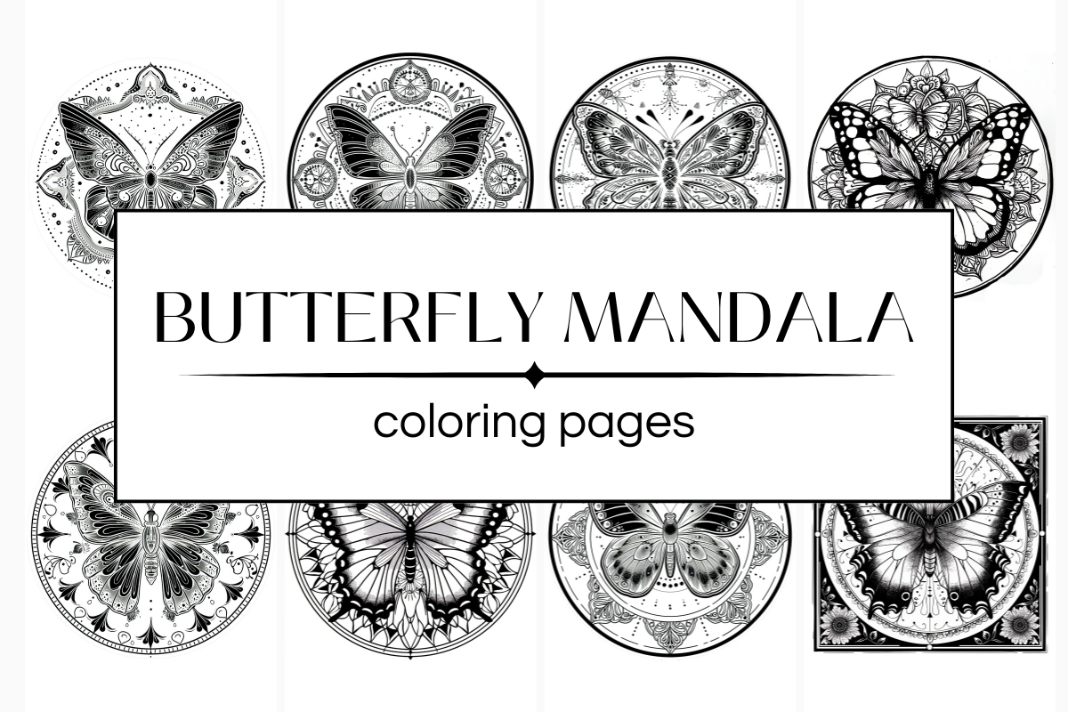 Butterfly Mandala 8 Coloring Pages