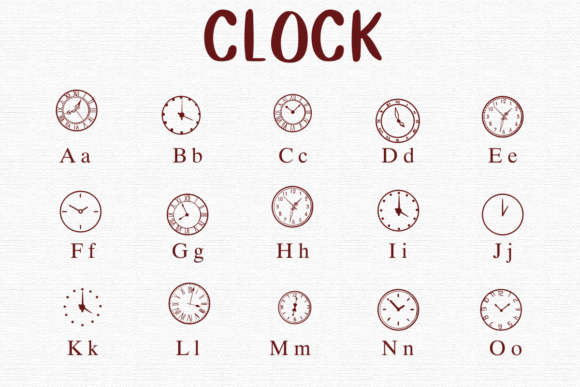 Clock Font - Preview 1