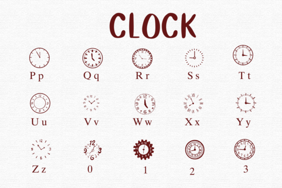 Clock Font - Preview 2