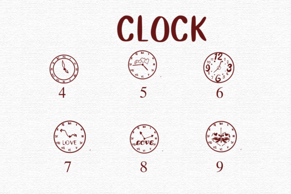 Clock Font - Preview 3