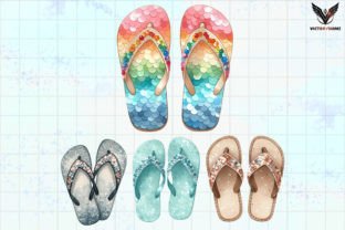 Colorful Flip Flop Twinkle Clipart PNG Graphic by VictoryHome ...