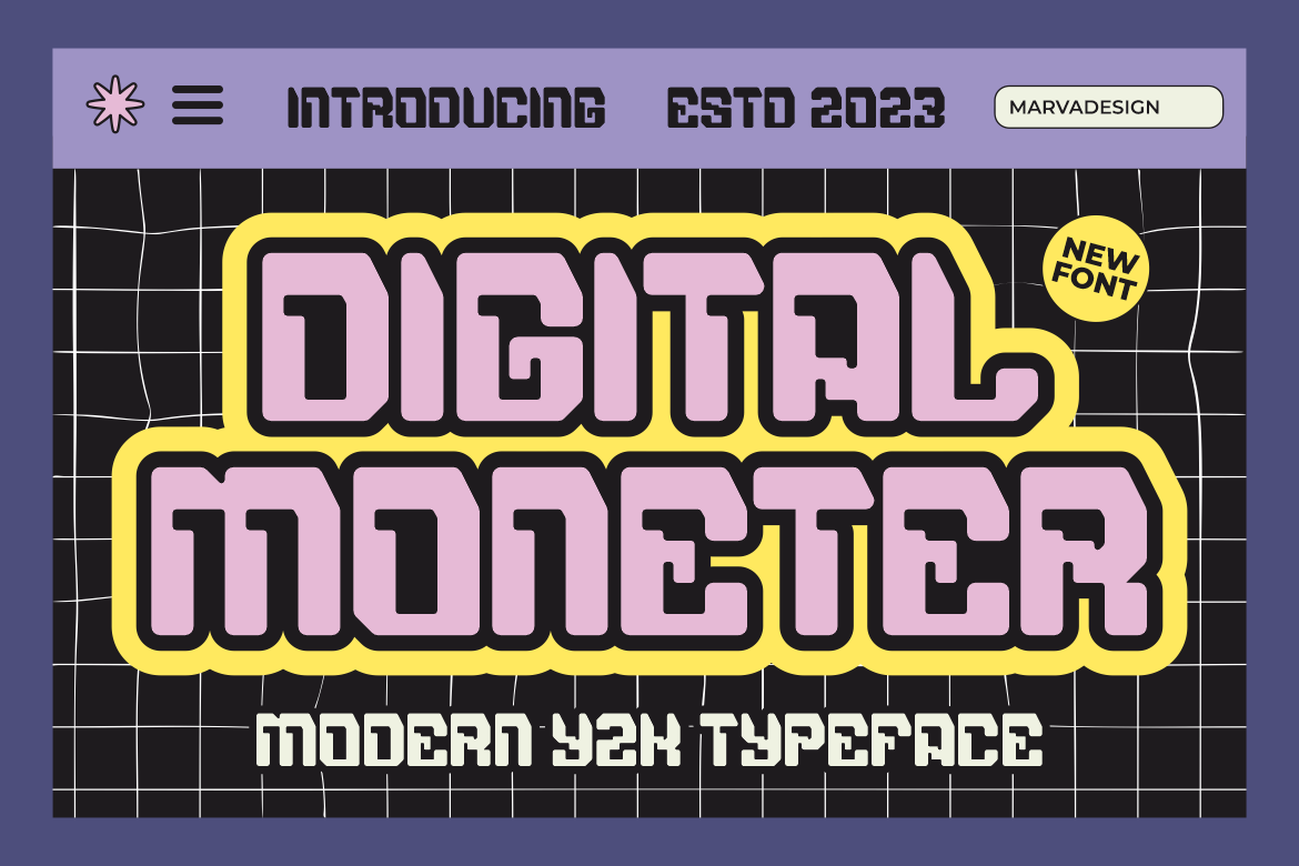 Digital Moneter Font - photo 1