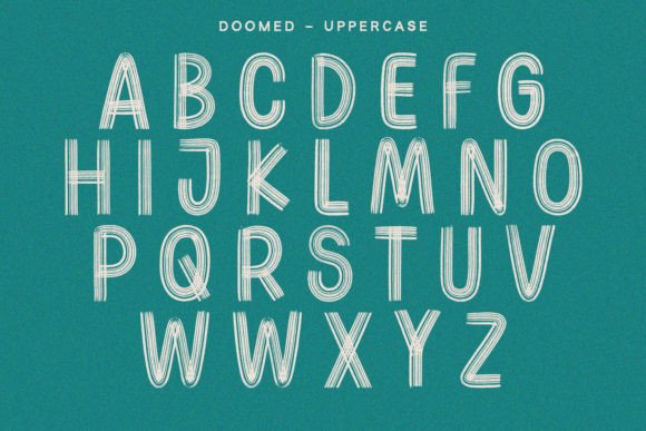Doomed Font PNG with transparent background - Preview 3