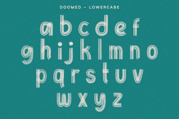 Doomed Font PNG with transparent background - Preview 6
