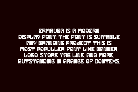 Ermauba Font PNG with transparent background - Preview 1