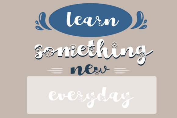 Flower over Font - Preview 2